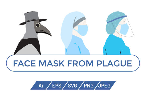Evaluating Plague Mask Medical Mask Illustration