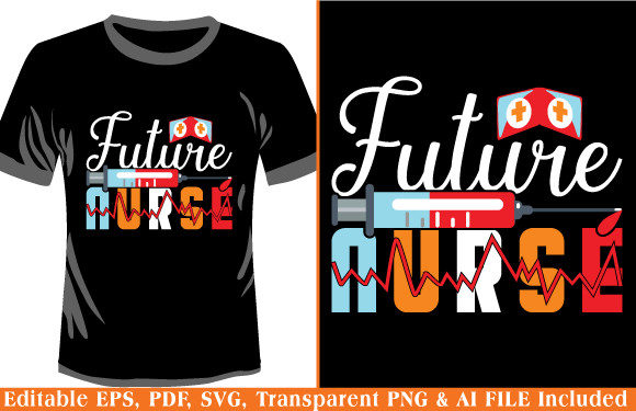 Future Nurse T-shirt Design: A Stylish Embroidery Choice