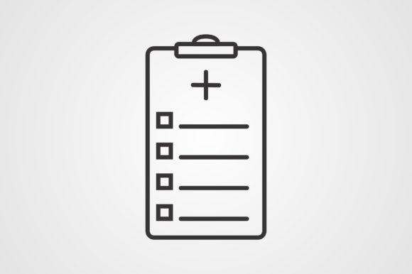 Medical Chart Line Icon: A Versatile Design for Embroidery