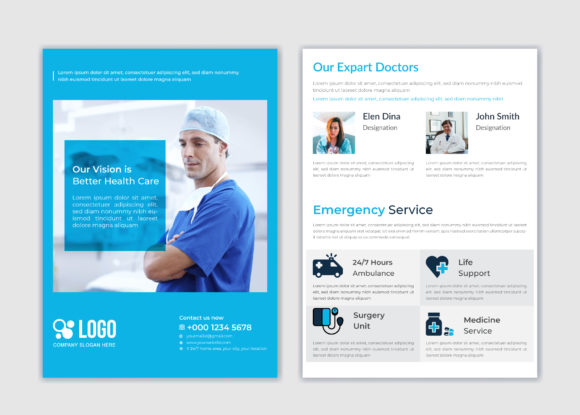 Medical Healthcare 2 Page Flyer: A Designer's Take