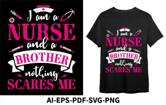 Nurse and Brother: A Bold Embroidery Design