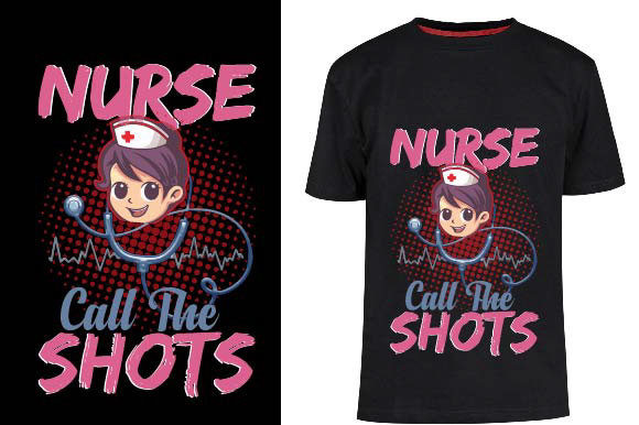 Nurse. Call the Shots: A Versatile Embroidery Design