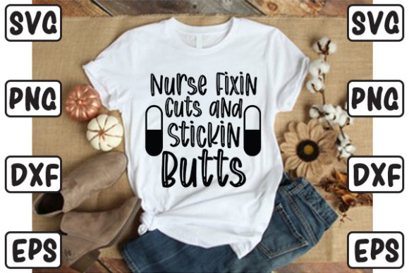 Nurse Fixing Cuts and Sticking Butts