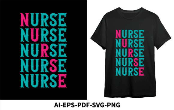 Nurse, Nurse T-shirt Design for Embroidery