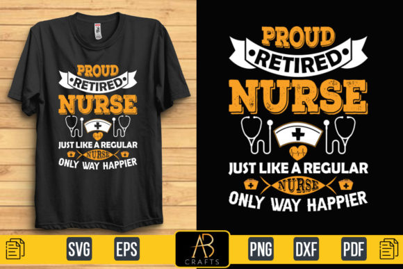 Proud Retired Nurse Quote: A Versatile Embroidery Design