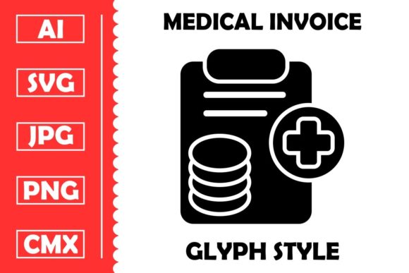 Review: Medical Invoice Vector Glyph Icon Design