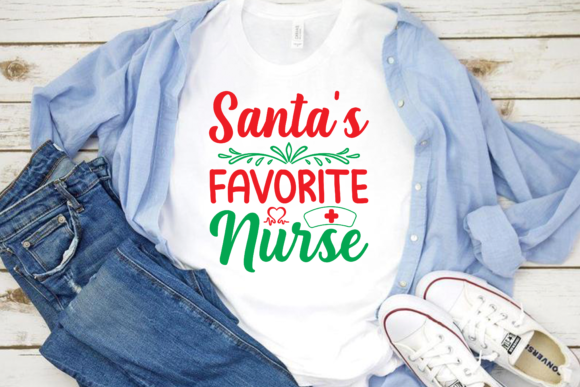 Santa's Nurse Christmas T-Shirt Design Review